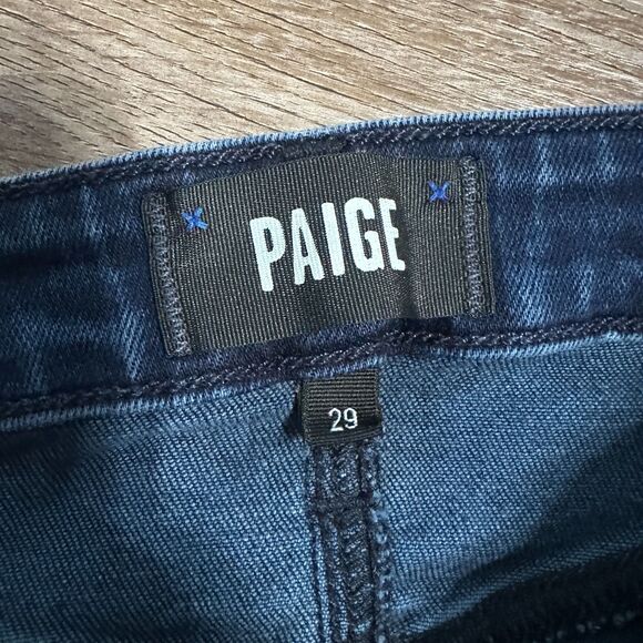 Paige Womens Genevieve Flare Jeans Size 29 Dark Wash - Picture 2 of 4